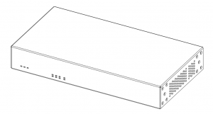 n2k-前侧轴视图-上下盖合体 N2000-2SFP+ (For hart1 with SFP+)
